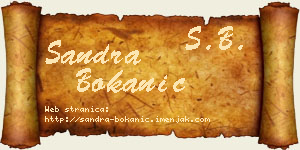 Sandra Bokanić vizit kartica
